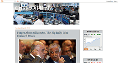 Desktop Screenshot of crudeoildaily.com